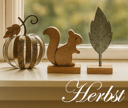 Herbstdekoration aus Holz und Metall – stilvolle Dekoideen für den Herbst - online kaufen