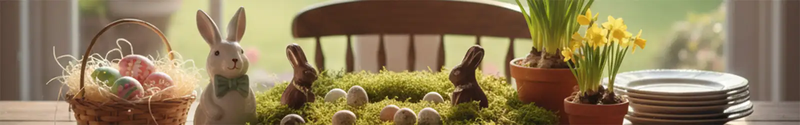 Handverlesene Osterdeko und Frühlingsfiguren für den Ostertisch - deko-kiste.com