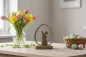Preview: Hase aus Holz im Metall Ei