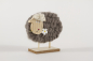 Mobile Preview: Schaf aus Holz und Wolle in grau
