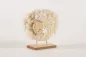 Preview: Schaf aus Holz und Wolle in weiss