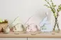 Preview: Aufsteller Osterhase aus Holz 15 cm  Shabby Chic rose