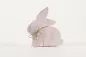 Preview: Aufsteller Osterhase aus Holz 15 cm  Shabby Chic rose
