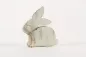 Preview: Aufsteller Osterhase aus Holz 15 cm  Shabby Chic gelb