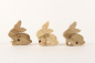 Preview: Osterhase aus Holz 11 cm Natur
