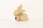 Preview: Osterhase aus Holz 11 cm Natur Kiefer