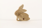 Preview: Osterhase aus Holz 11 cm Natur Eiche