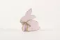 Preview: Osterhase aus Holz 11 cm Shabby Chic rose