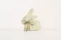 Preview: Osterhase aus Holz 11 cm Shabby Chic gelb