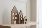 Preview: Dekorative Häuser aus Altholz mit gekalkter Oberfläche – Landhausstil Deko
