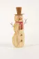 Preview: Winterliche Schneemann Dekofigur aus Holz kaufen