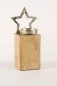 Preview: Kerzenhalter in Sternform aus Holz – festliche Dekoration