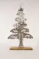 Preview: Tannenbaum aus Metall mit 4 Glaswindlichtern – moderne Weihnachtsdeko für festliche Atmosphäre