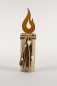 Mobile Preview: Kerze aus Holzpfahl mit Flamme aus Rost