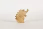 Preview: Paulownia Holz-Igel geflammt 20 cm – warme, natürliche Dekoration; gleich kaufen