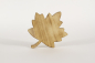 Preview: Ahornblatt aus Holz geflammt 23cm Paulownia