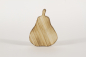 Mobile Preview: Birne aus Holz geflammt Paulownia 15 cm