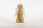 Mobile Preview: Engel aus Holz mit Fluegeln weiss 26cm