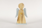 Preview: Engel aus Holz mit Fluegeln blau 35cm