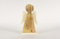 Mobile Preview: Engel aus Holz mit Fluegeln gelb 35cm