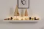 Preview: Rustikale Tannenbaum-Deko aus Holz mit Metallstab – 3er Set