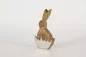 Preview: Hase aus Holz im Ei aus Metall