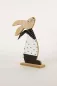Preview: Hase aus Holz schwarz Punkte