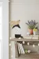 Preview: Hase aus Holz schwarz Punkte