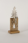 Preview: Teelichthalter Tannenbaum aus Metall Holz 32 cm