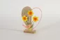 Preview: Fröhlicher Aufsteller „Herz Spring mit Vogel“ – perfekte Osterdekoration.