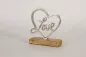 Preview: Herz Love aus Metall – moderne romantische Wohnraumdekoration