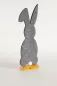 Preview: Hase aus Filz auf Holzständer grau