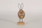 Preview: Hase aus Holz und Metall rosa
