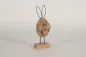 Preview: Hase aus Holz und Metall rosa