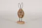Preview: Hase aus Holz und Metall rosa