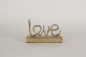 Preview: Schriftzug Love aus Metall auf Holz