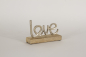 Preview: Schriftzug Love aus Metall auf Holz