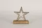 Preview: Stern aus Metall und Holz als elegante Weihnachtsdekoration