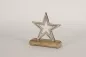 Preview: Edler Stern aus Holz und Metall als stilvolle Weihnachtsdekoration