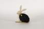 Mobile Preview: Hase Frohe Ostern aus Holz mit Fell