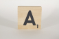 Mobile Preview: Holzbuchstaben Buchstabensteine Buche A