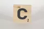 Preview: Holzbuchstaben Buchstabensteine Buche C