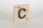Preview: Holzbuchstaben Buchstabensteine Buche C