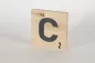 Preview: Holzbuchstaben Buchstabensteine Buche C