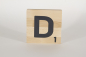 Preview: Holzbuchstaben Buchstabensteine Buche D
