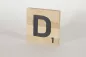 Preview: Holzbuchstaben Buchstabensteine Buche D