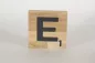 Preview: Holzbuchstaben Buchstabensteine Buche E