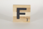 Mobile Preview: Holzbuchstaben Buchstabensteine Buche F