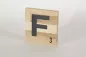 Preview: Holzbuchstaben Buchstabensteine Buche F