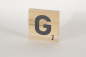 Mobile Preview: Holzbuchstaben Buchstabensteine Buche G